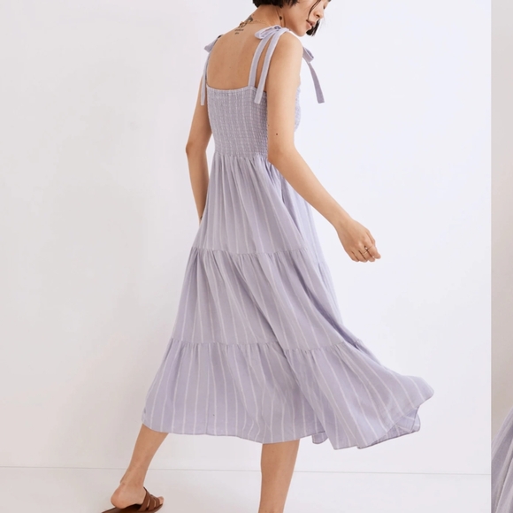 Madewell Light Purple Tiered Maxi Dress - Picture 3 of 6